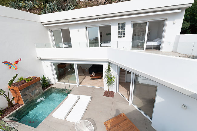 Louer nouvelle maison avec piscine et vue sur mer à Rosas